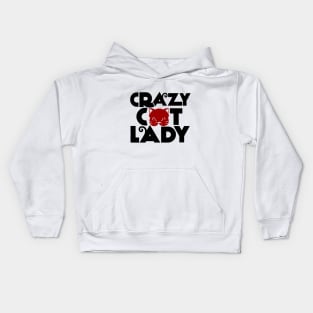 crazy cat lady Kids Hoodie